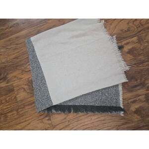 Threshold Studio McGee Throw Blanket 50x60 Green Cream Polyester